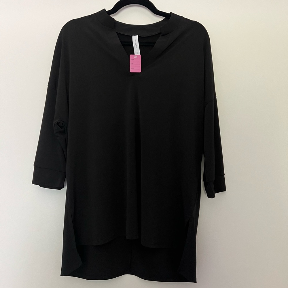 Honeyme 3/4 black blouse